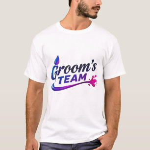 T-Shirt L'équipe du marié a célébré avec leurs ami