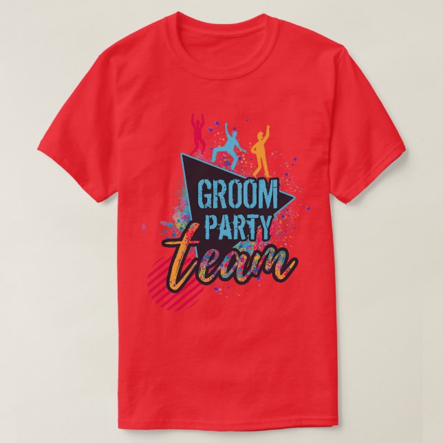 T-shirt L'équipe du marié II (Design devant)