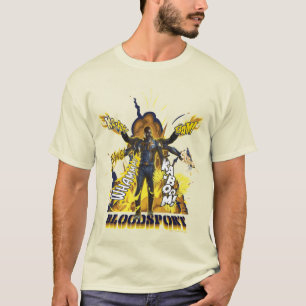 T-shirt L'équipe du suicide Graphique d'action Bloodspo