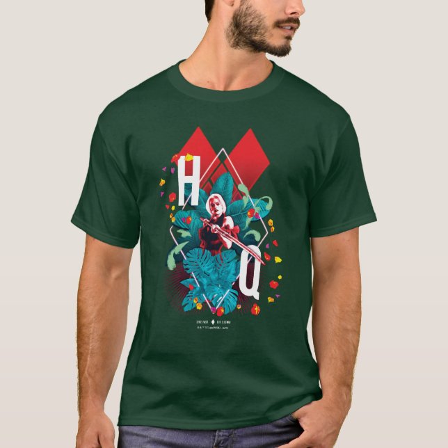 T-shirt L'équipe du suicide | Harley Quinn Floral Diamond (Devant)