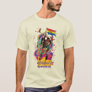 T-shirt L'équipe du suicide   Harley Quinn Flowers & Rain