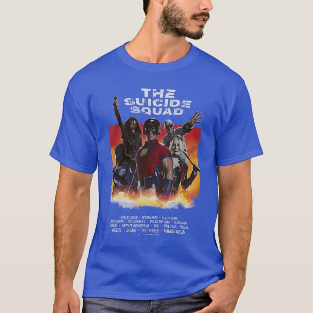 T-shirt L'équipe du suicide | Poster de cinéma de style ré (Devant)