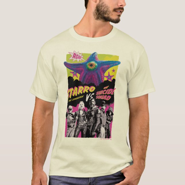 T-shirt L'équipe du suicide | Starro Vs L'Équipe Suicide (Devant)