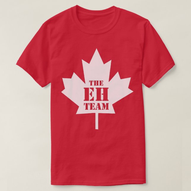 T-shirt L'équipe Eh drôle Sarcastique Canada (Design devant)