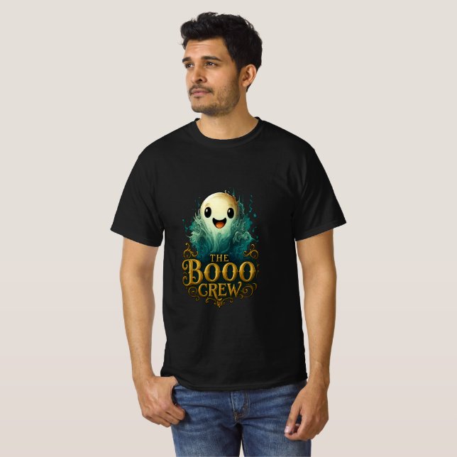 T-shirt L'équipe fantôme mignonne de Booo Crew (Devant entier)