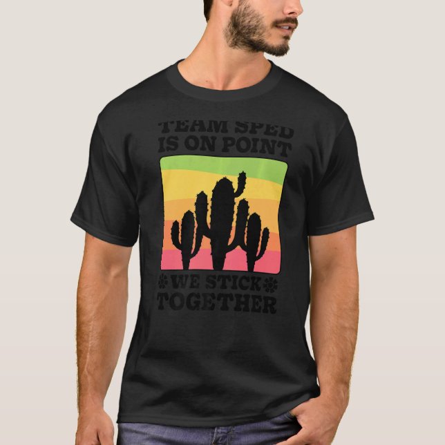 T-shirt L'Équipe SPED Est Sur Point Enseignant Spécial Édu (Devant)