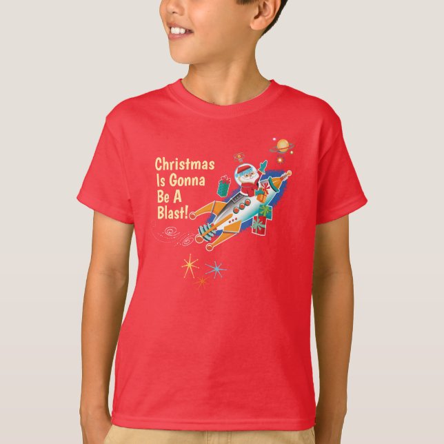 T-shirt L'ère spatiale Père Noël T Shirt (Devant)