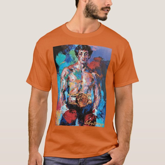 T-shirt Leroy Neiman Rocky retro (Devant)