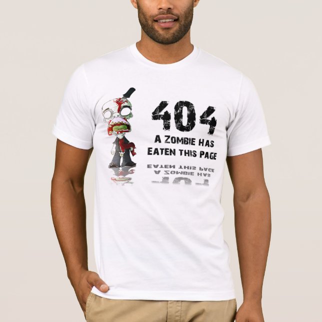 T-shirt L'erreur 404, page n'est pas trouvée (Devant)