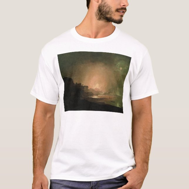 T-shirt L'éruption du mont Vésuve (Devant)