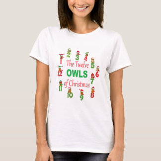T-shirt Les 12 Chouettes de Noël