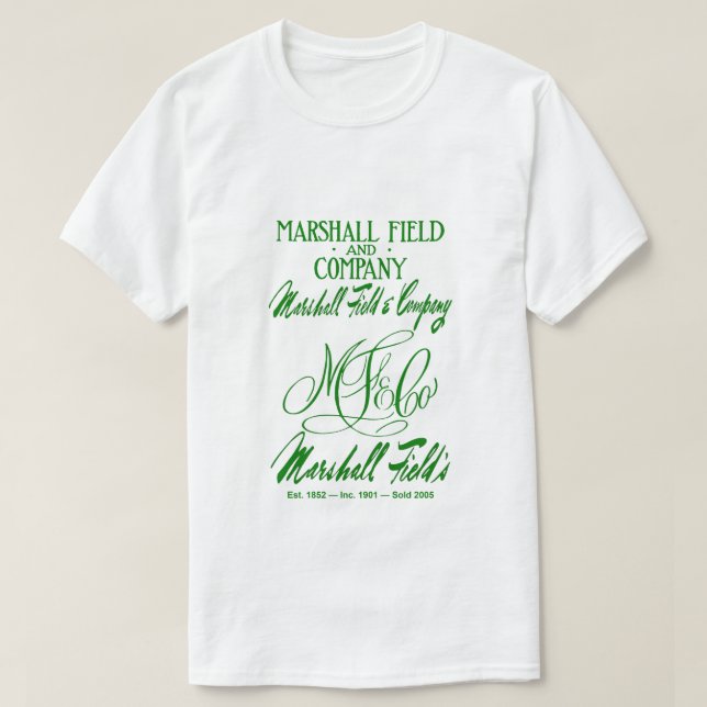 T-shirt Les 4 logos de Marshall Field (Design devant)