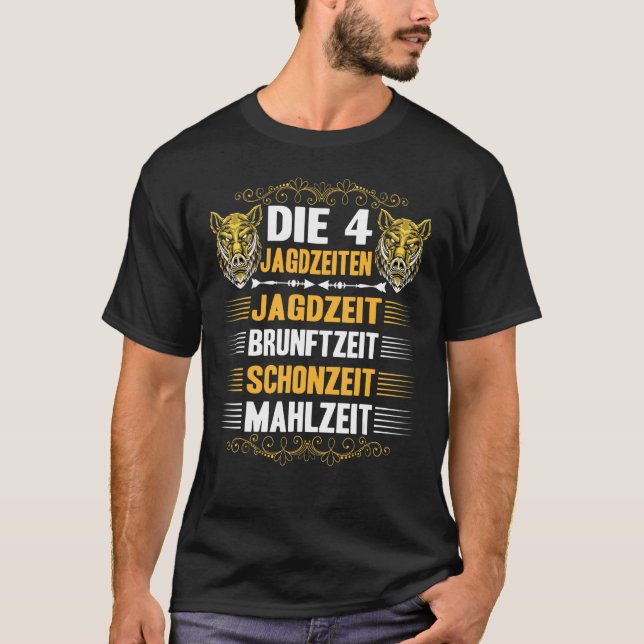 T-shirt Les 4 Temps De Chasse Waidmannsheil Et Belle Se (Devant)