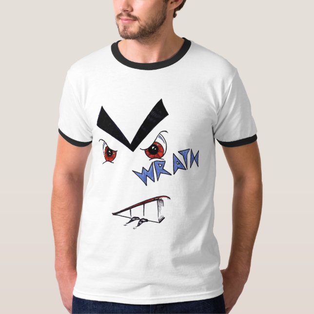 T-shirt Les 7 Péchés Capitaux — La Colère (Devant)