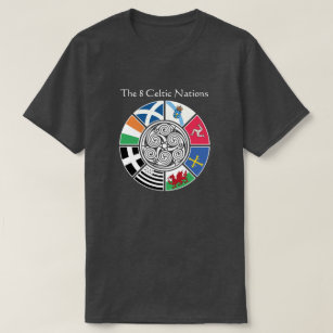 T-shirt Les 8 Anciennes Nations Celtiques Drapeau Design