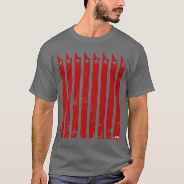 T-shirt Les 8 barres de l'Idaho (Devant)
