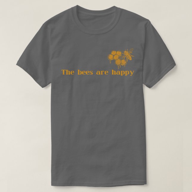 T-shirt Les Abeilles Sont Heureuses Valheim (Design devant)