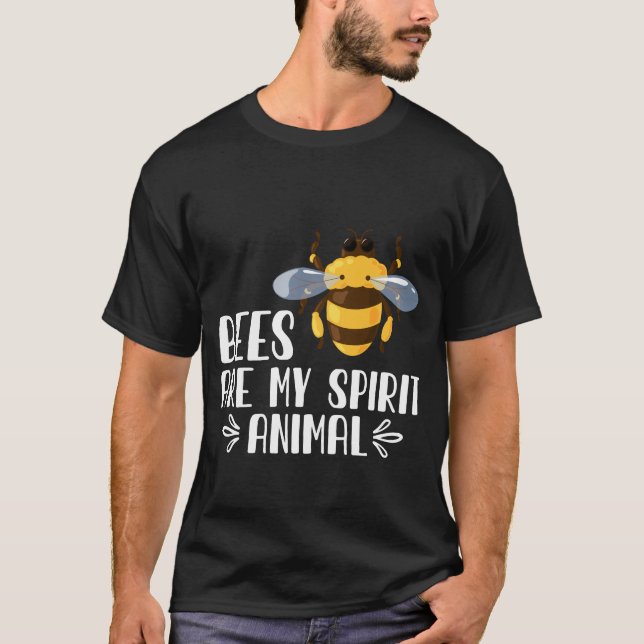 T-shirt Les abeilles sont mon esprit animal (Devant)