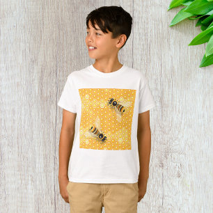 T-shirt Les abeilles sur Honeycombs Garçons