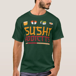 T-shirt Les accros du sushi Kawaii Japonais drôle Sushi Lo