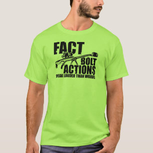 T-shirt Les actions de boulon parlent plus fort que des