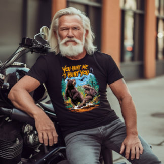 T-shirt Les affrontements dans les bois chasse l'ours humo
