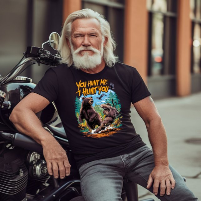 T-shirt Les affrontements dans les bois chasse l'ours humo (Créateur téléchargé)