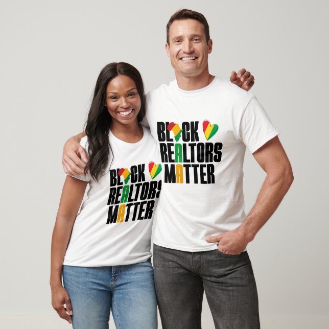 T-shirt Les Agents Immobiliers Noirs Comptent - Histoire d (Unisexe)