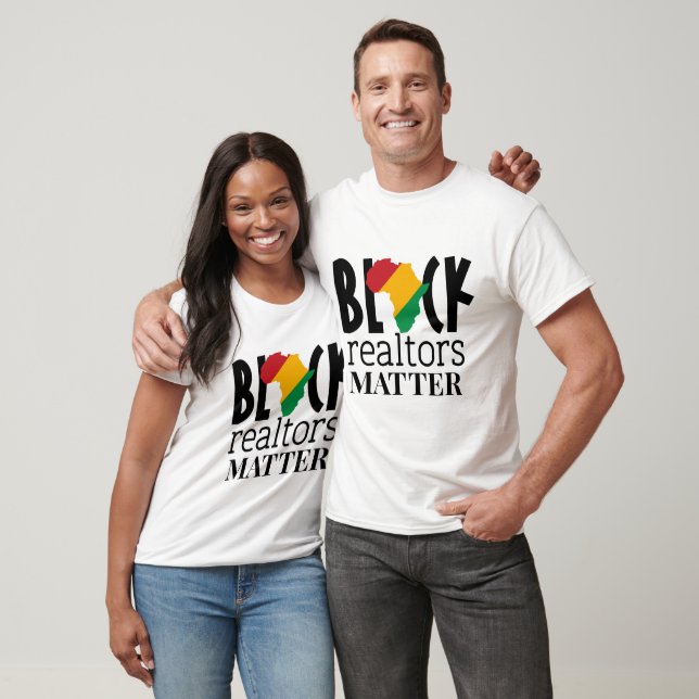 T-shirt Les Agents Immobiliers Noirs Comptent - Histoire d (Unisexe)