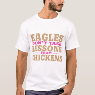 T-shirt Les aigles dorés soyeux et roses ne prennent pas d
