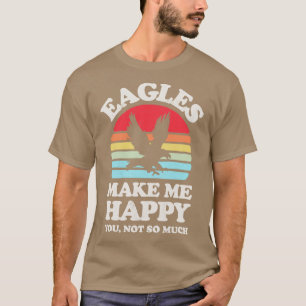 T-shirt Les aigles me rendent heureux Sunset Retro pour le