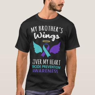 T-shirt Les ailes de mon frère couvrent la sensibilisation