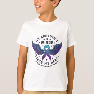 T-shirt Les ailes de mon frère couvrent mon coeur Suicide 
