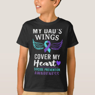 T-shirt Les ailes de mon père couvrent le ruban de sensibi