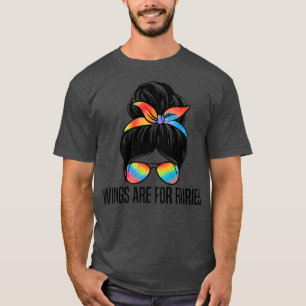 T-shirt Les Ailes Sont Pour Fairies Helicopter Drôle Dire 