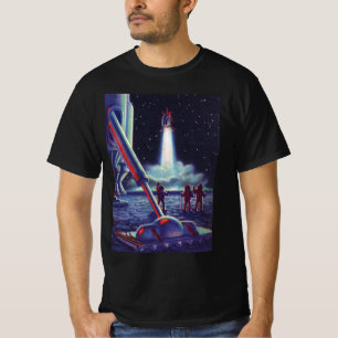 T-shirt Les Aliens de science-fiction vintages se déchaîne