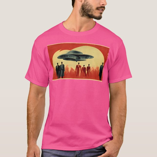 T-shirt Les Aliens rouges sont arrivés (Devant)