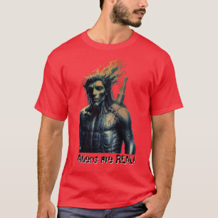 T-shirt Les aliens sont RÉELS !