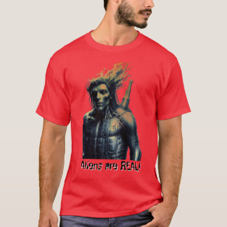 T-shirt Les aliens sont RÉELS !