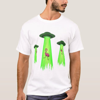 T-shirt Les Aliens volent des flamants roses la nuit c'est