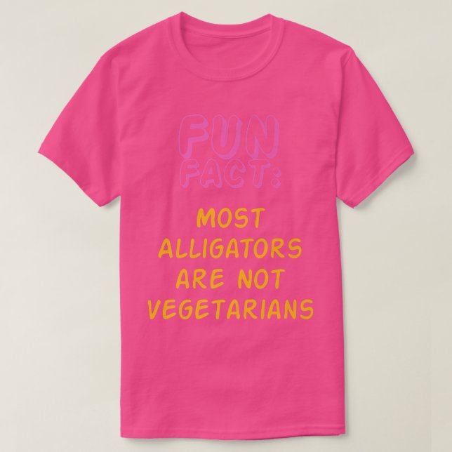 T-shirt Les alligators ne sont pas végétariens Funky Anima (Design devant)