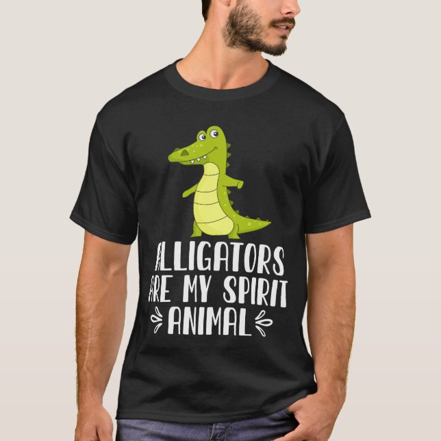 T-shirt Les alligators sont mon esprit animal (Devant)