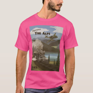 T-shirt Les Alpes 1945 - Affiche de voyage Mountain Vista