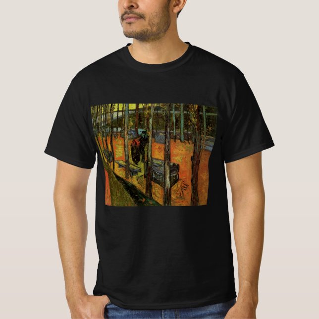 T-shirt Les Alyscamps (cimetière) par Vincent van Gogh (Devant)