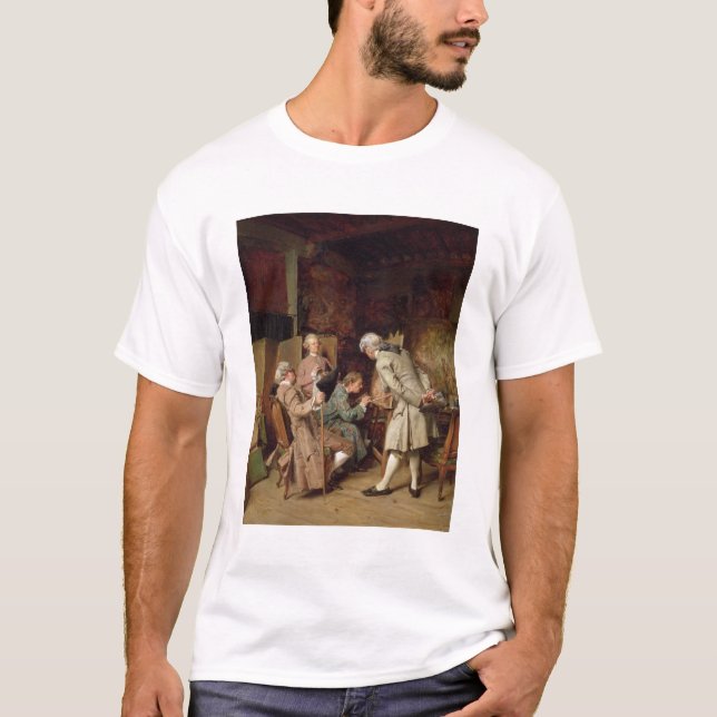 T-shirt Les amants d'art, ou le peintre, 1860 (panneau) (Devant)