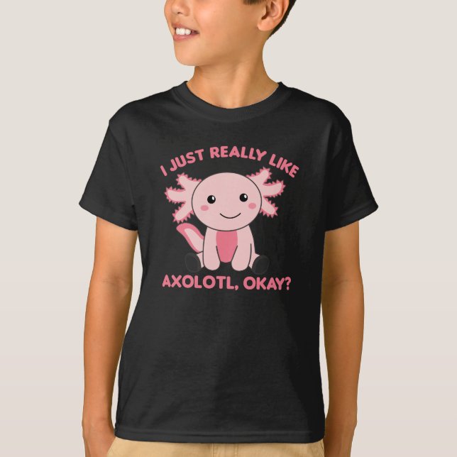 T-shirt Les Amateurs D'Axolotl Les Beaux Animaux Pour Les  (Devant)