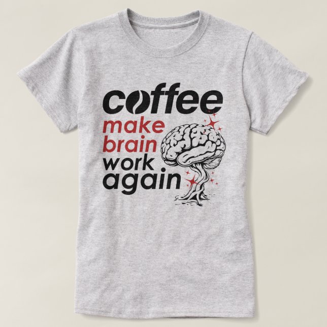 T-shirt Les amateurs de café (Design devant)