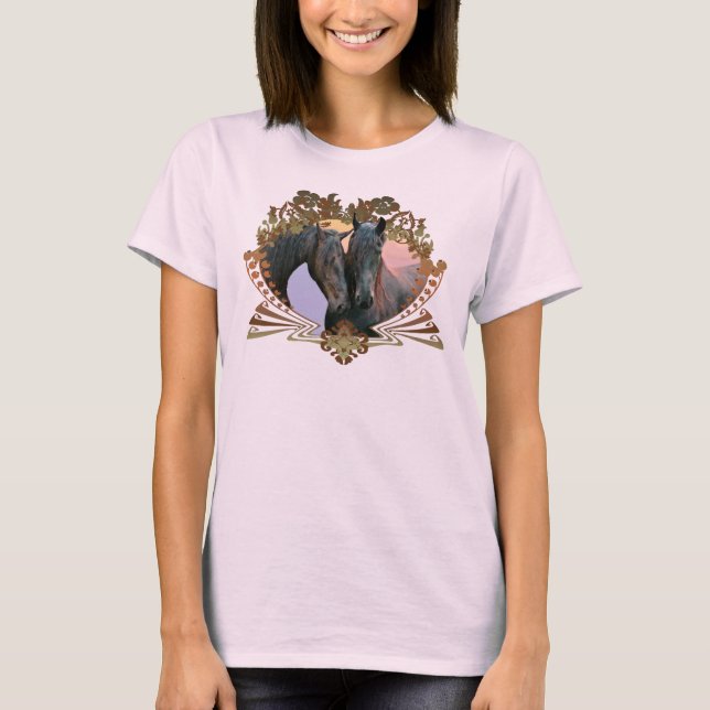 T-shirt Les amateurs de chevaux (Devant)