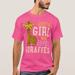 T-shirt Les amateurs de girafe Juste une fille qui aime Gi