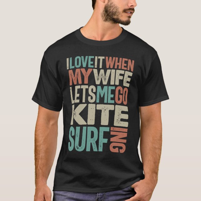 T-shirt Les amateurs de kitesurf (Devant)